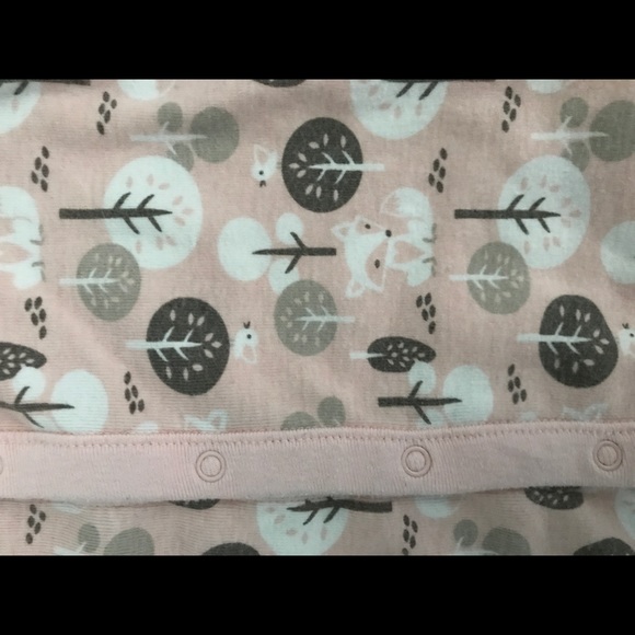 SOLD! Milkbarn organic footed romper, 3-6 Months - Picture 7 of 7